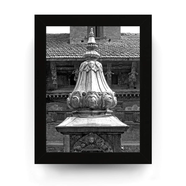 42 - Brass Temple Tower - Patan Nepal, Durbar Square - Framed Photo Print