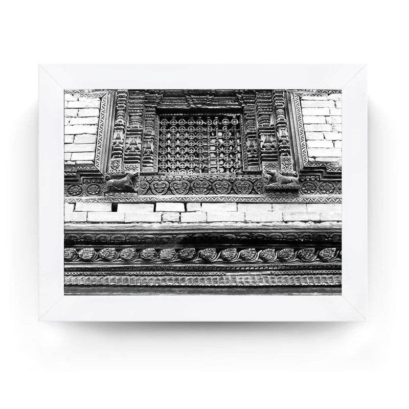 50 - Floral Window Grate - Framed Photo Print