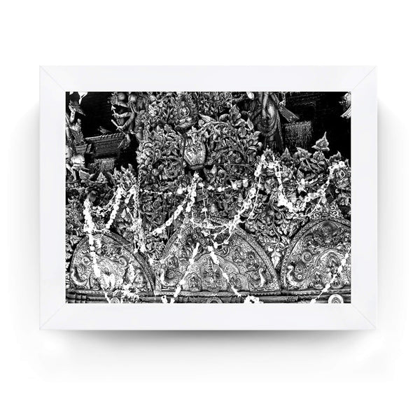 53 - Interior walls of a temple in Patan, Neal, Durbar Square - Framed Photo Print