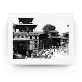 54 - A moment in time of daily life in Patan, Nepal, Durbar Square circa 1972 - Framed Photo Print