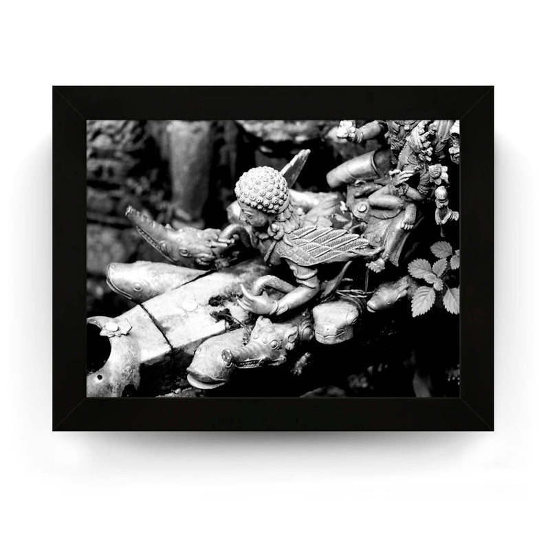 6 - Spout At Royal Sunken Bath - Patan Nepal, Durbar Square - Framed Photo Print