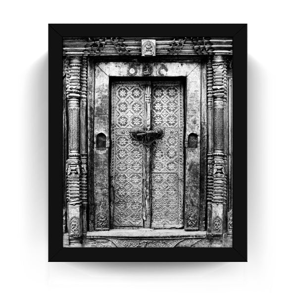 17 - Brass Doors At Royal Palace - Patan Nepal, Durbar Square - Framed Photo Print