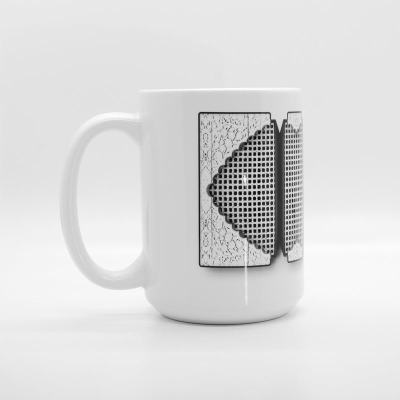 Protruding Grate-ness Ceramic Mug 15 oz